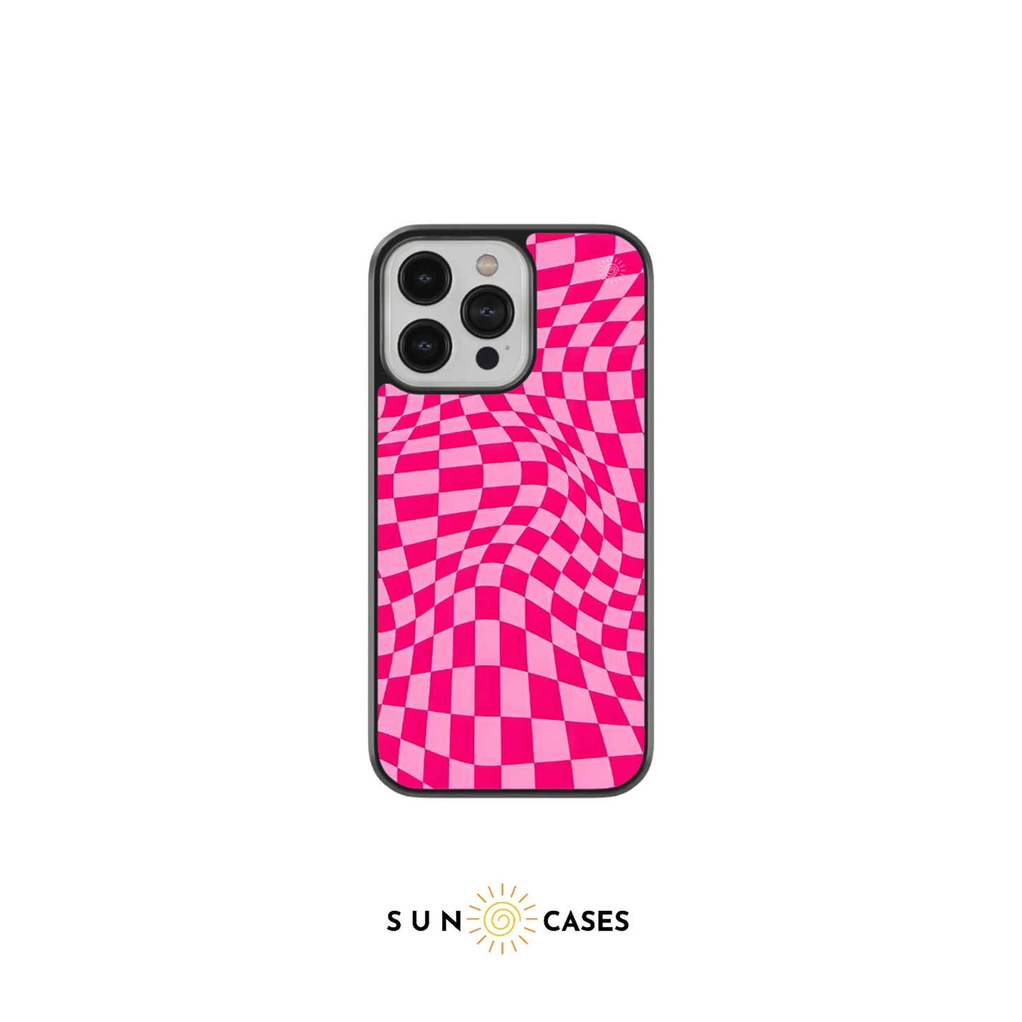 Checkered Case -  Fucsia Checkered
