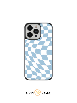 Checkered Case -  Light Blue Checkered