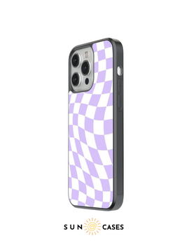 Checkered Case -  Light Purple Checkered