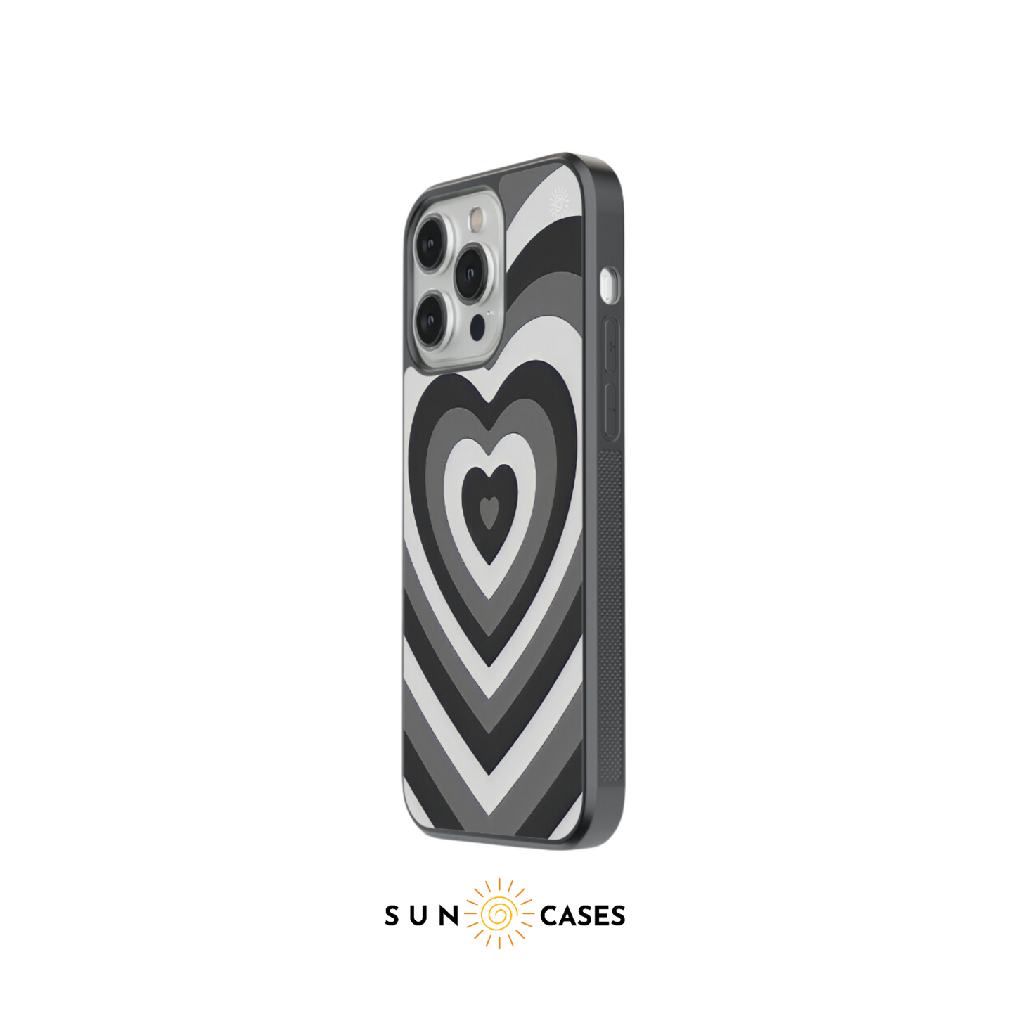 Retro Heart Case - Black