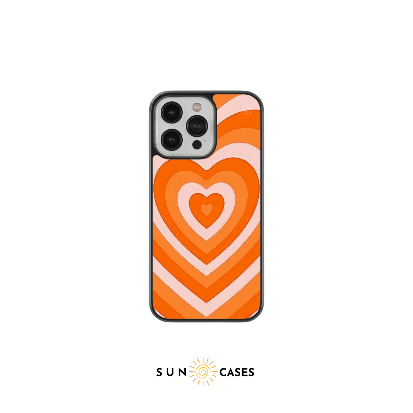 Retro Heart Case - Orange