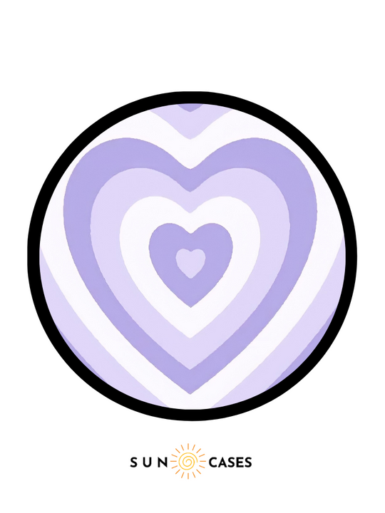 Pops - Lilac Retro Heart