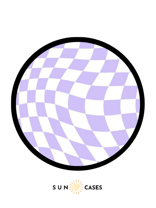Pops - Light Purple Checkered