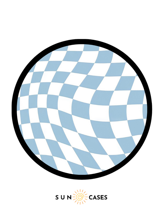 Pops - Light Blue Checkered
