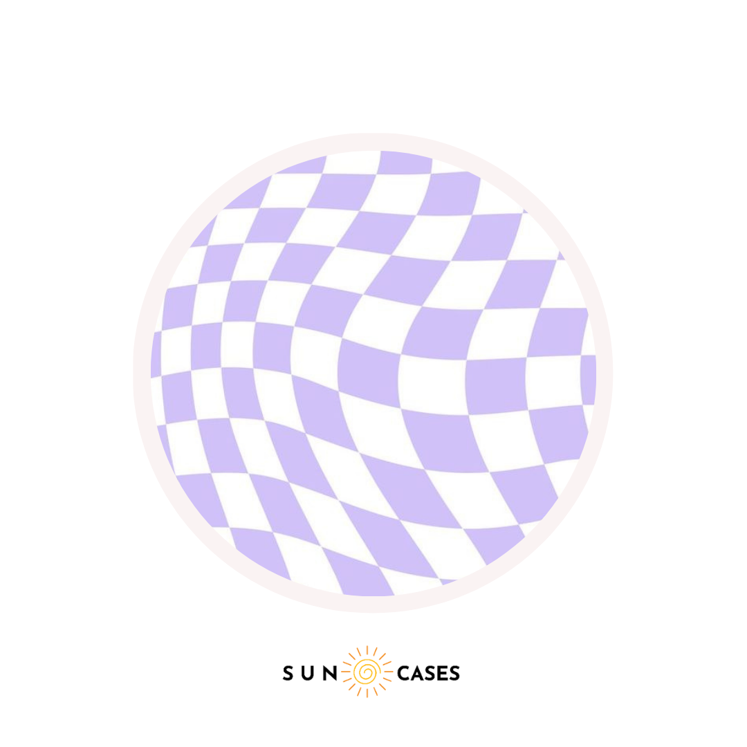 Pops - Light Purple Checkered